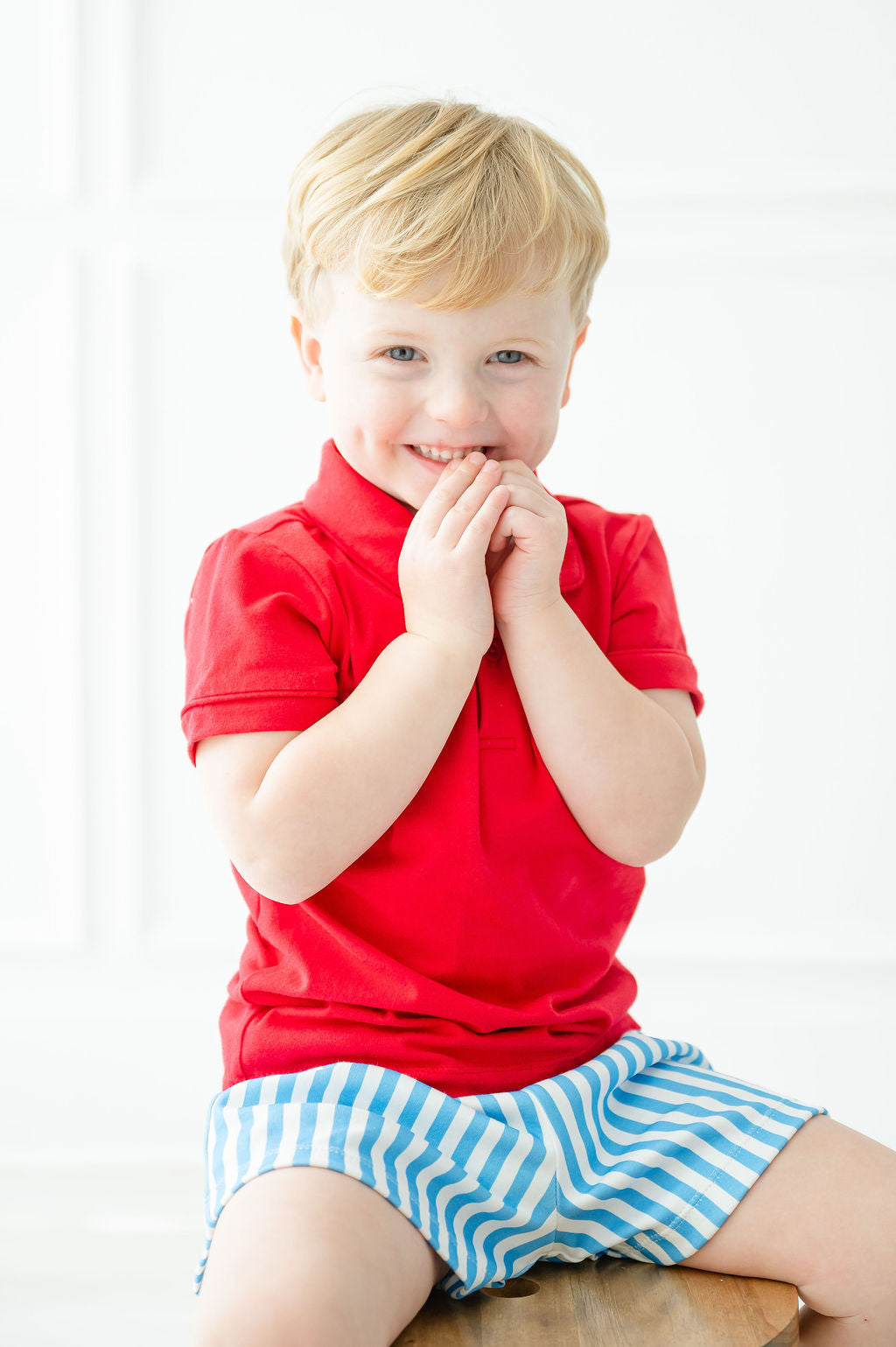 Summertime Stripes Pima Shep Polo/Shorts Set 12M Shep Polo/Shorts Set