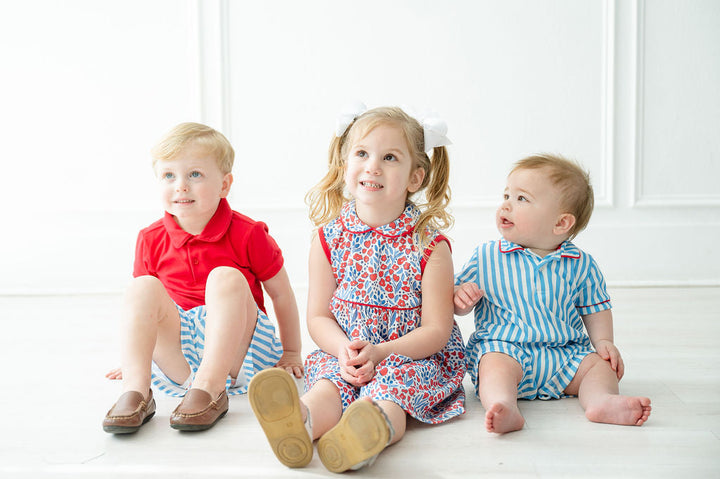 Patriotic Floral Pima Libby Dress