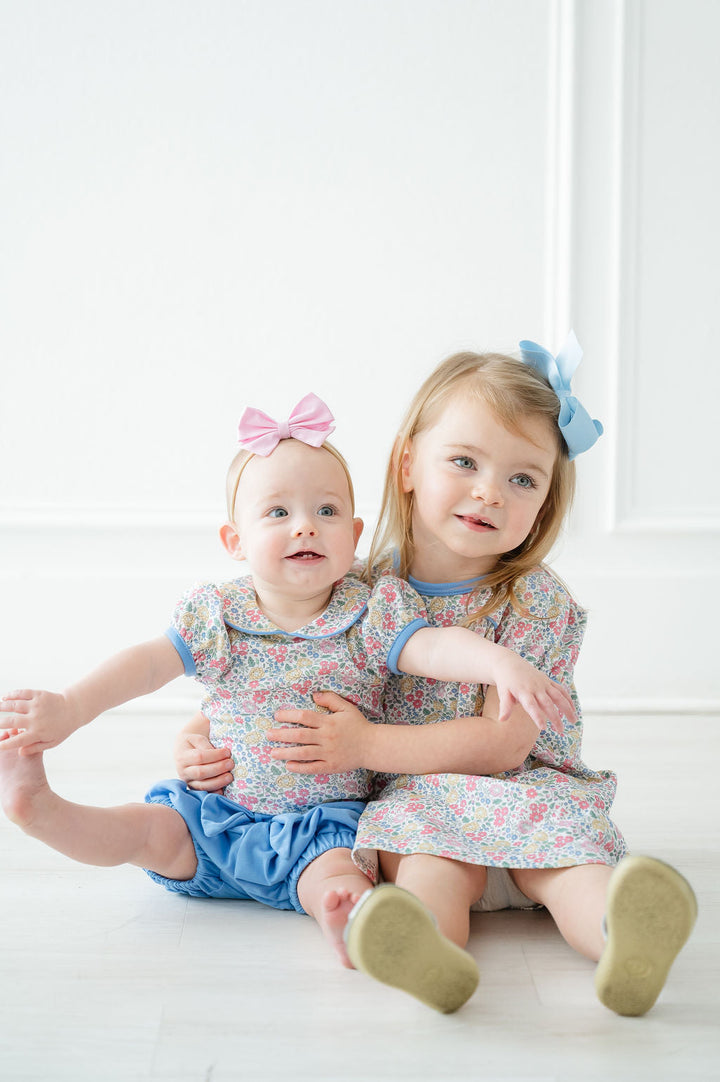 Secret Garden Floral Pima Baby Onesie Set