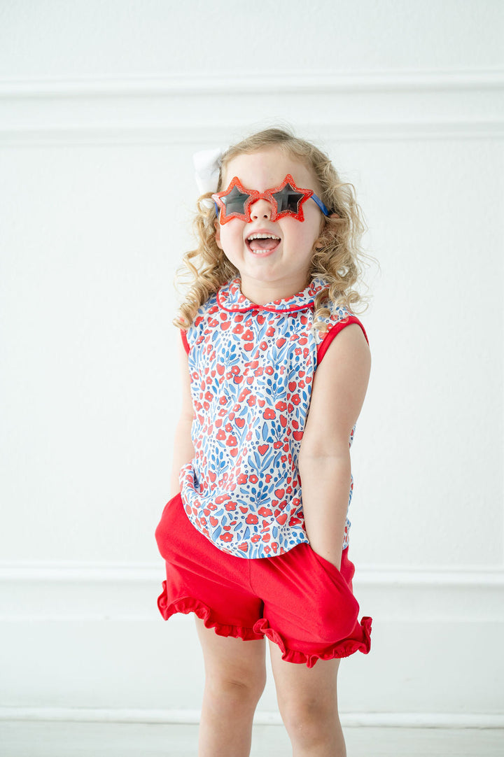 Patriotic Floral Pima Parker Play Set