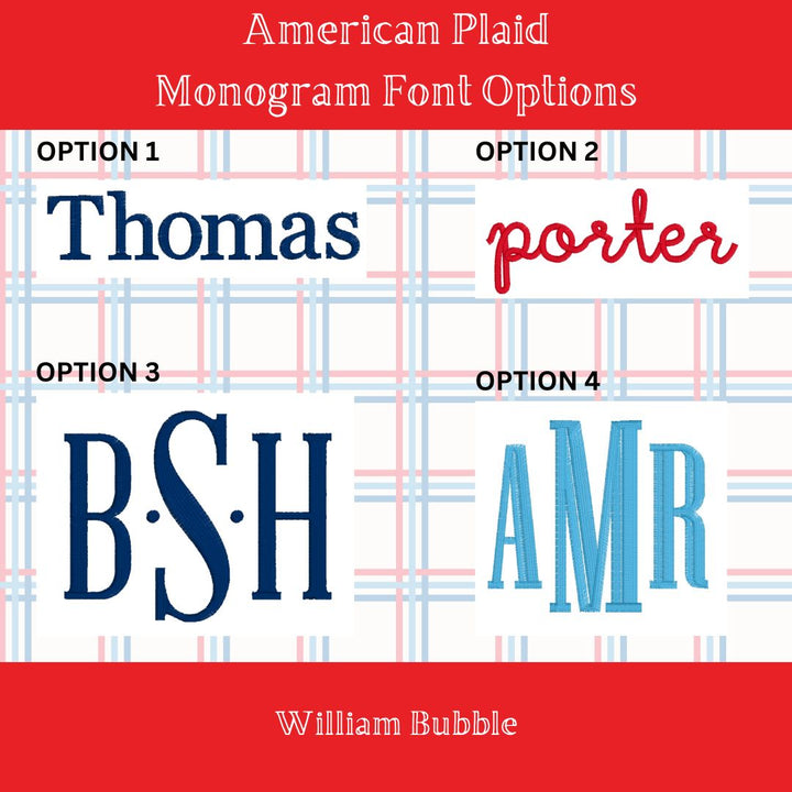 American Plaid Pima William Bubble