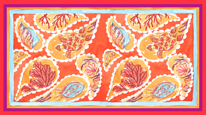 Pareo 'Coral Kaleidoscope'