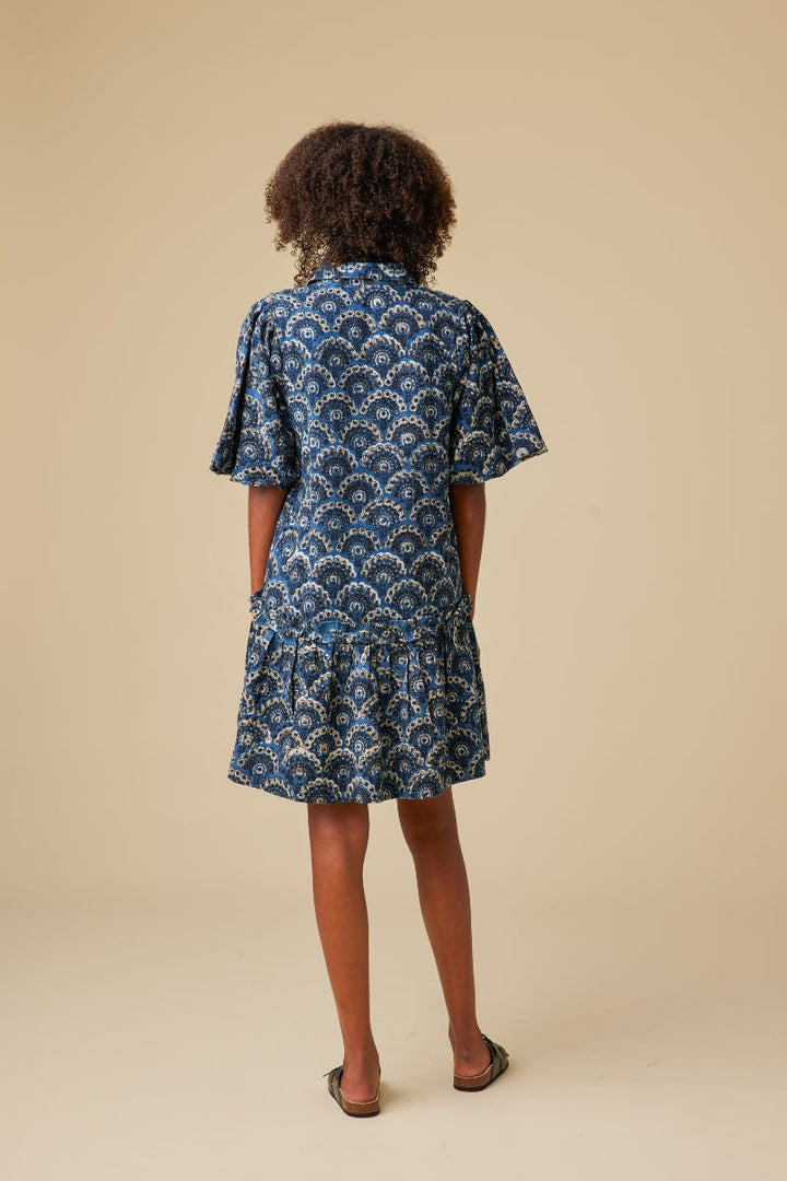 Thalia Indigo Mini Dress