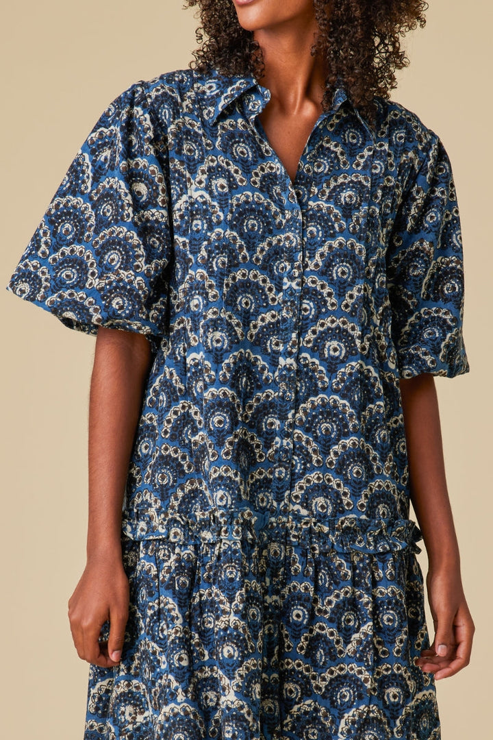 Thalia Indigo Mini Dress