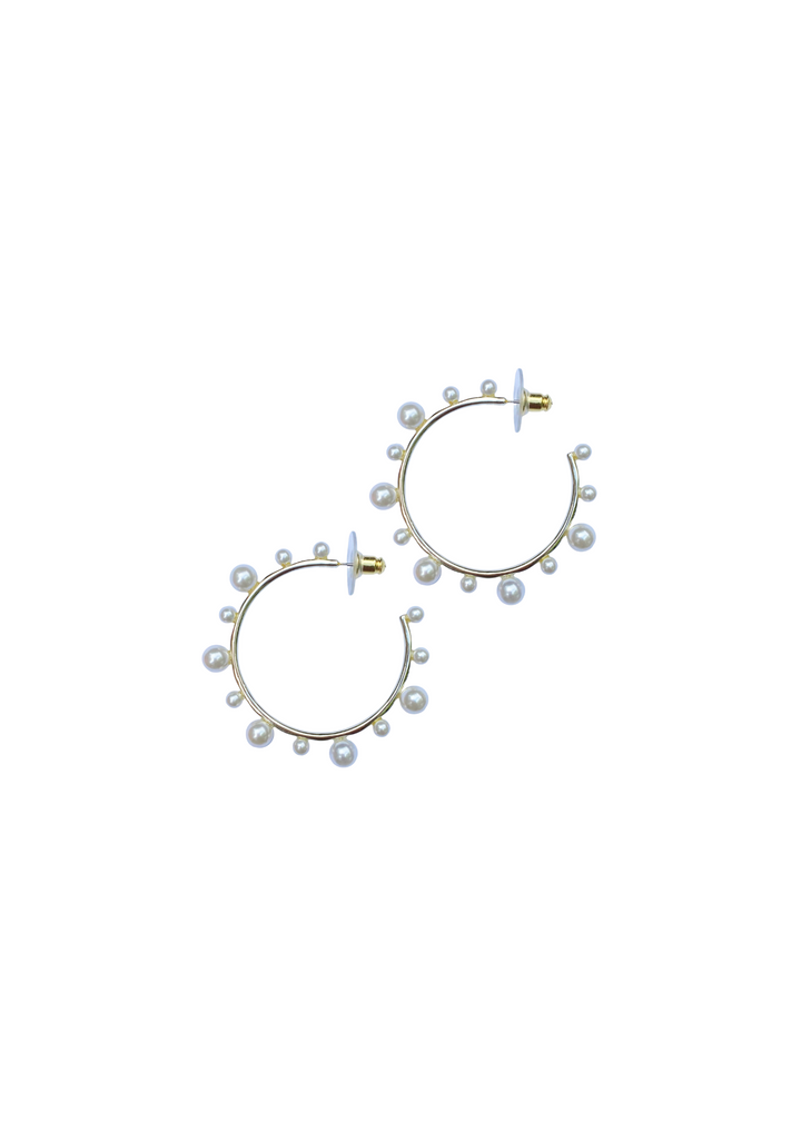 petite pearly hoop