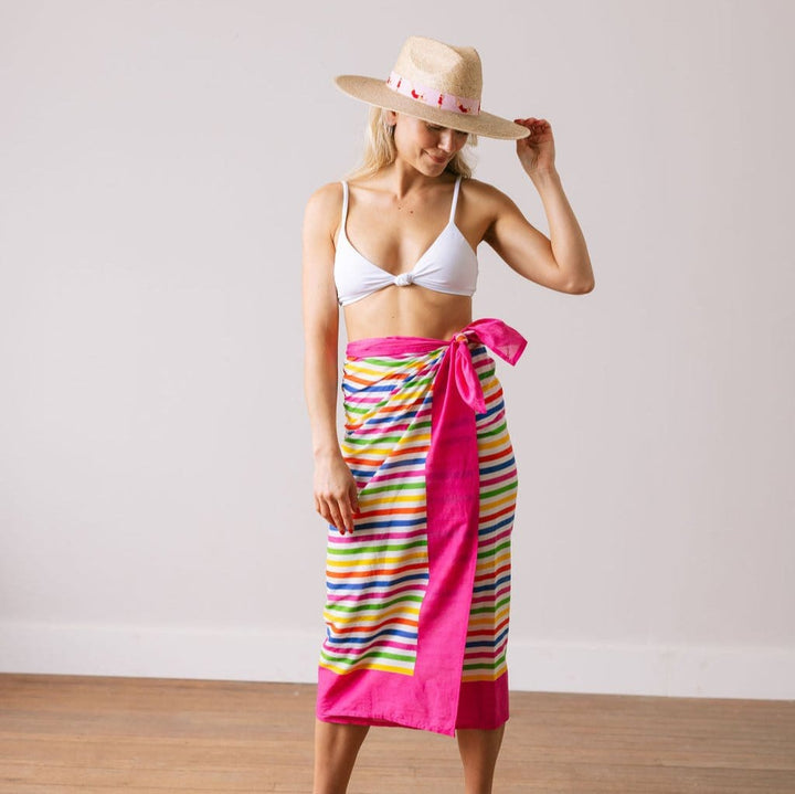 Andie Rainbow Stripe Sarong