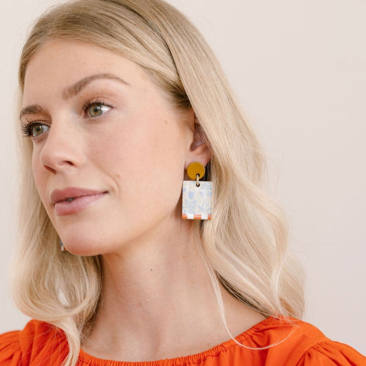 Bloom Block Earrings