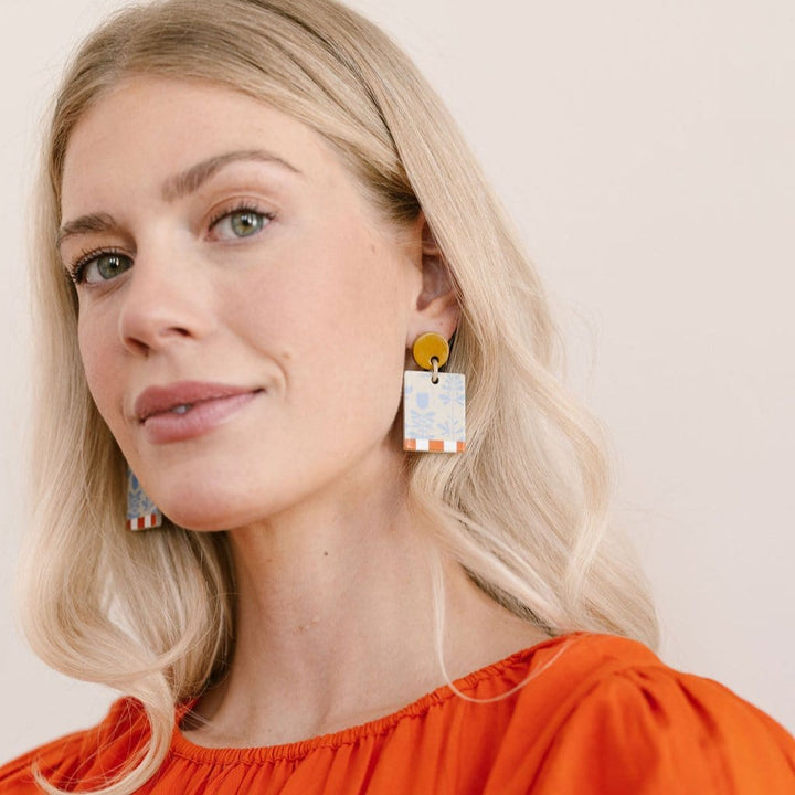 Bloom Block Earrings