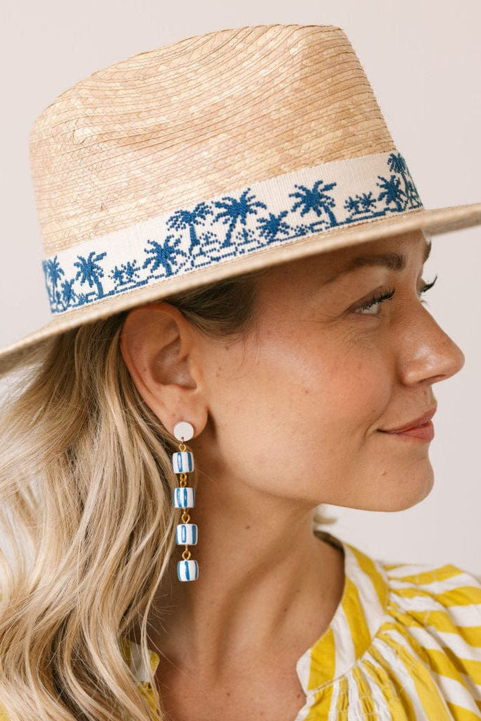 Blue Sofia Drop Earrings