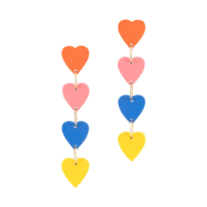 Colorful Heart Dangles