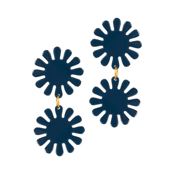 Navy Maria Double Dangles