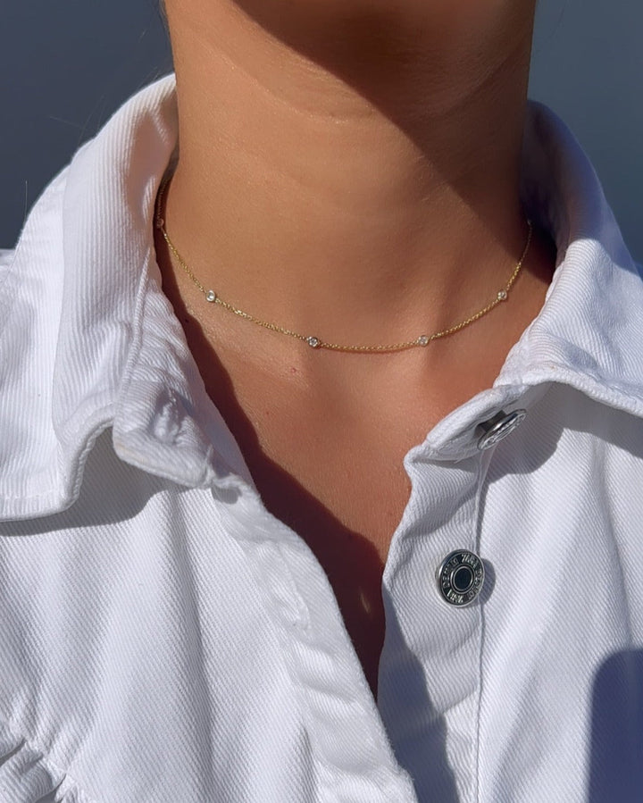 Two-Way Gemstone by the Inch Necklace