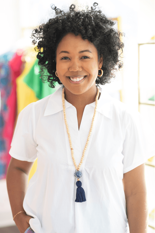 The Chalmers Tassel Necklace in Navy