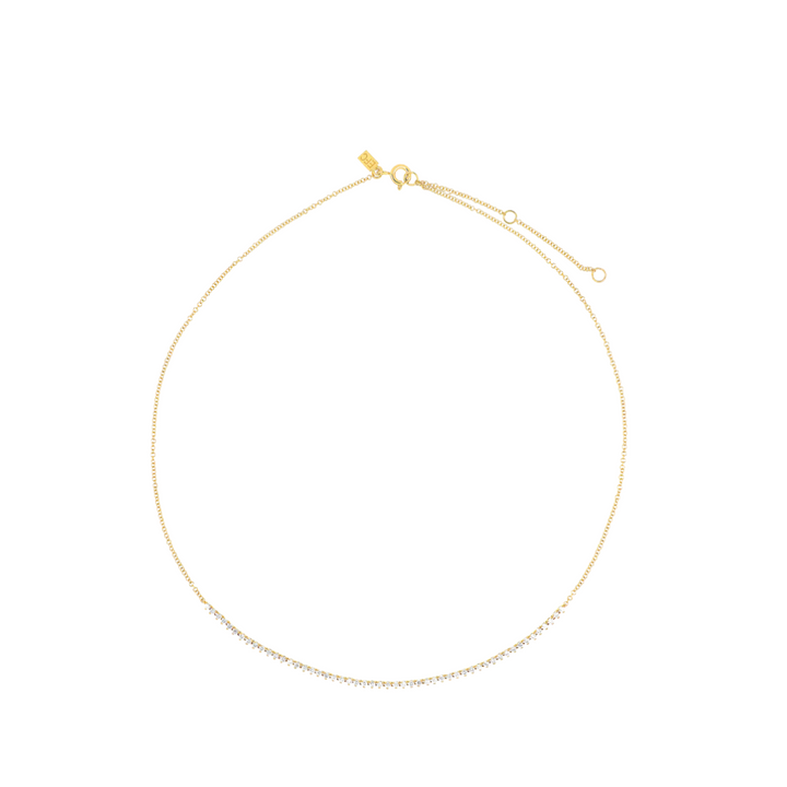 Diamond Line Tennis Necklace