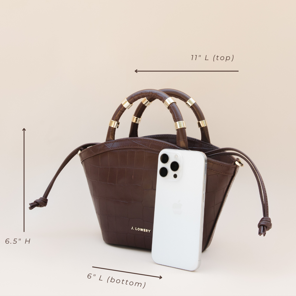 MINI TOTE | Tan Suede