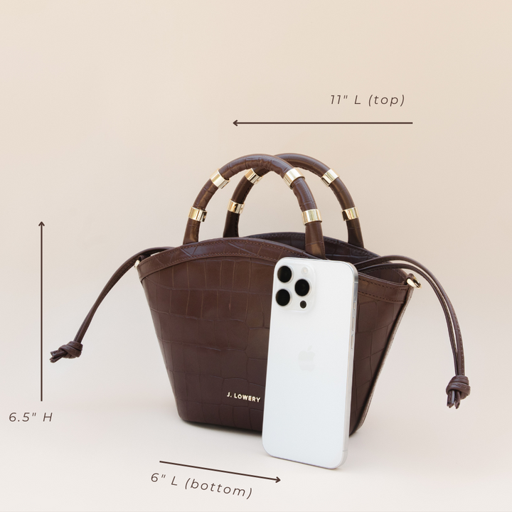 MINI TOTE | Tan Suede