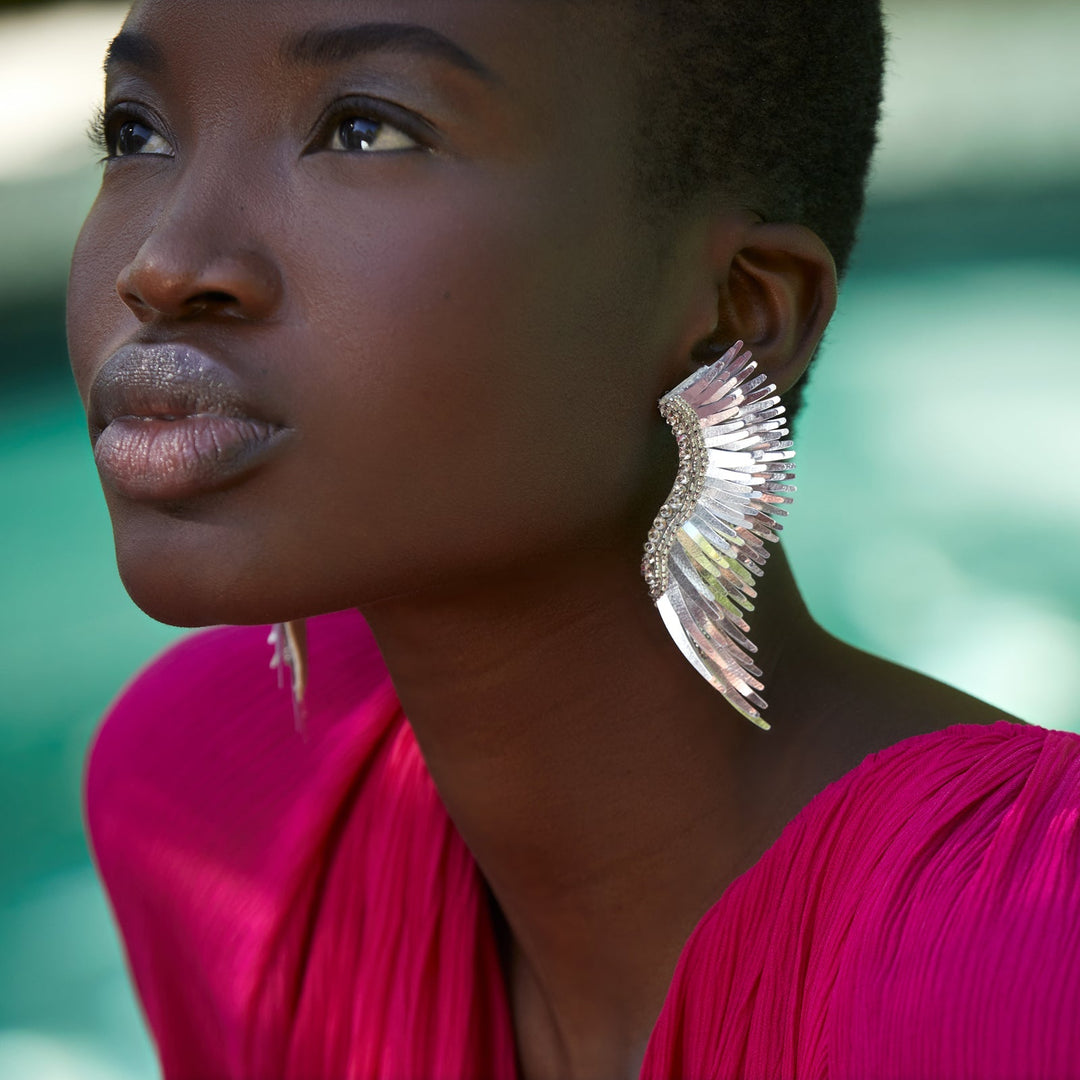 Metallic Madeline Earrings Silver