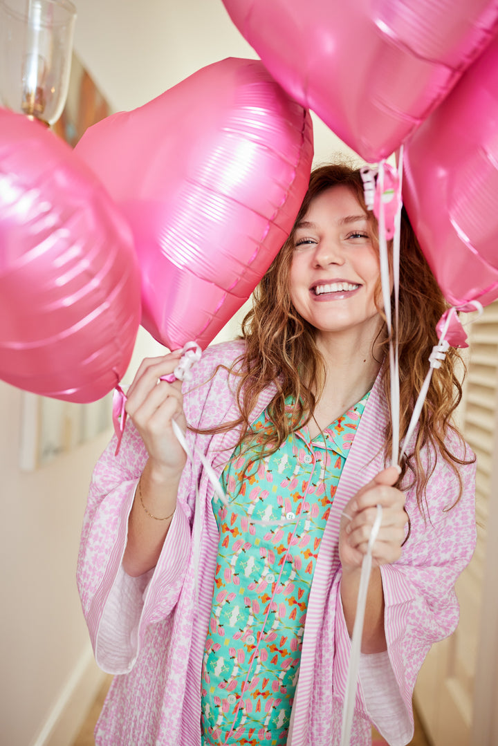 Bathrobe - Light Pink Chintz