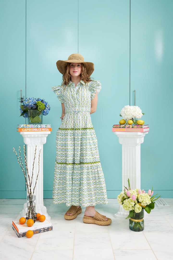 Flutter Sleeve Dress - Tea Time