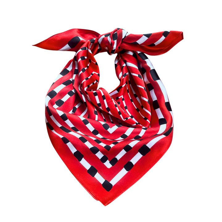 Red + Black Scarf