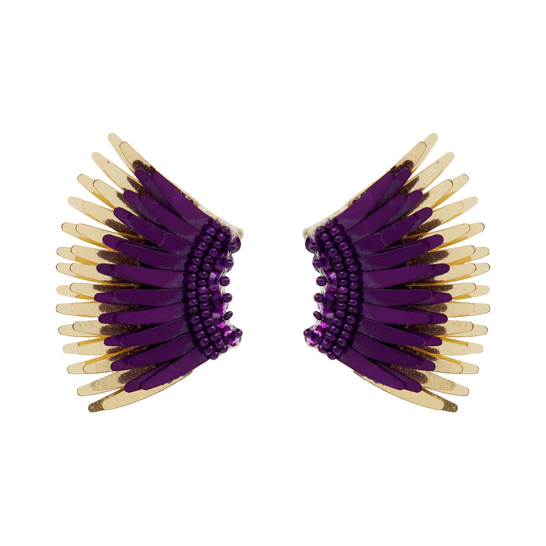 Mini Madeline Earrings PURPLE/ GOLD