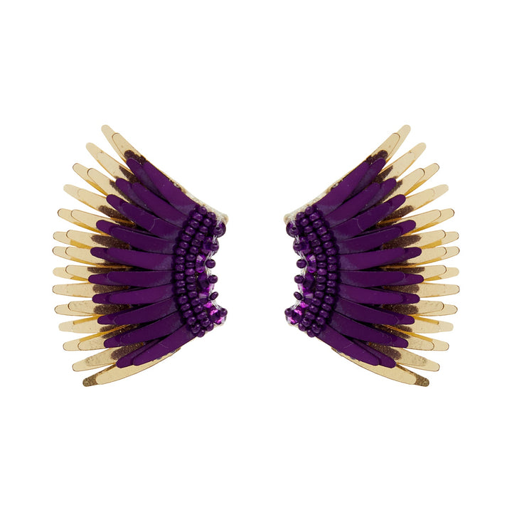 Mini Madeline Earrings PURPLE/ GOLD