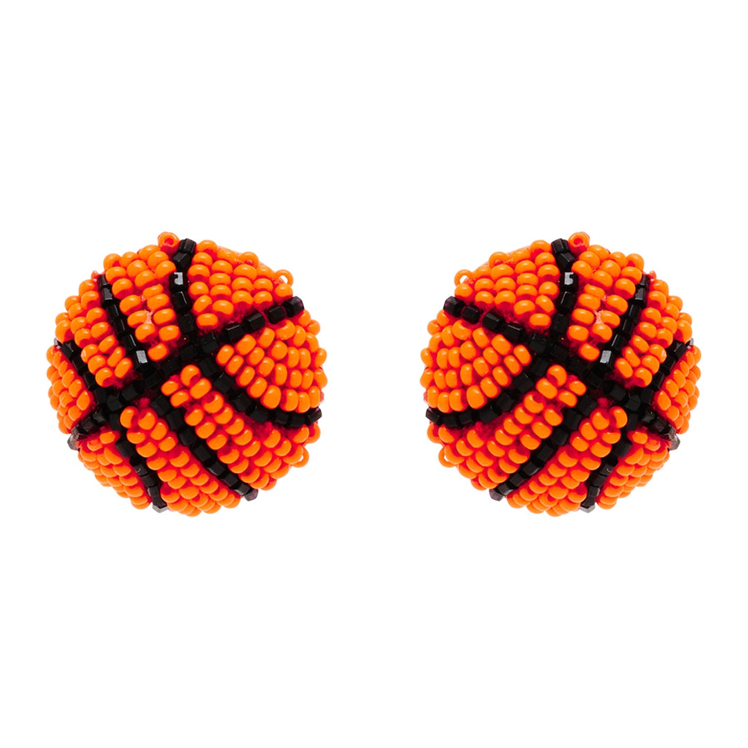 Basketball Studs Orange Multi