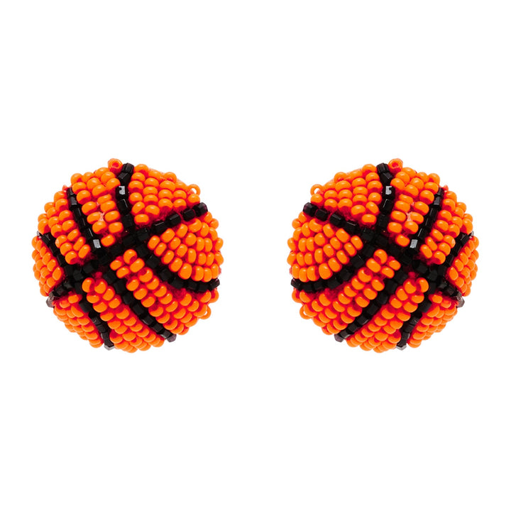 Basketball Studs Orange Multi