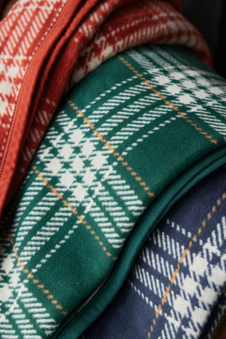 Autumn Plaid Evergreen Blanket