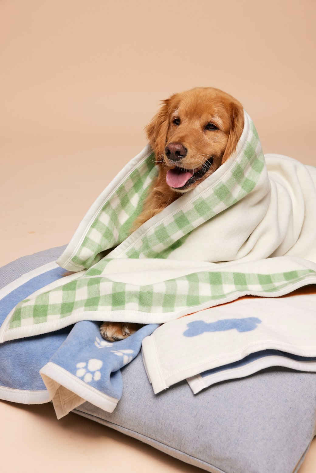 Good Boy Gingham Sage Midi Blanket