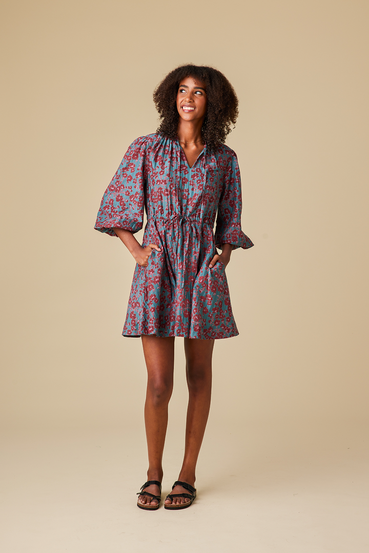 Mistral Chanderi Silk Mini Dress