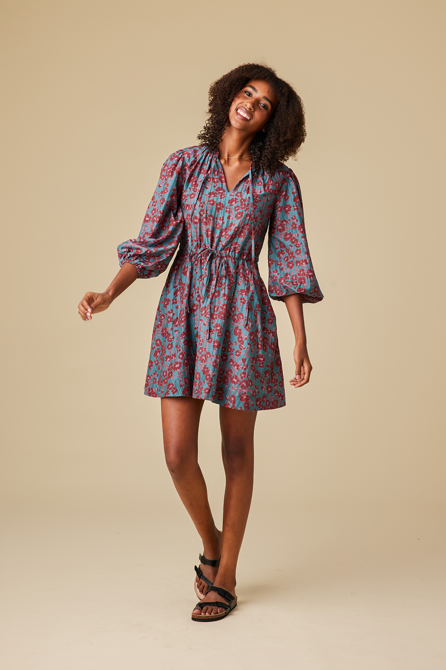 Mistral Chanderi Silk Mini Dress