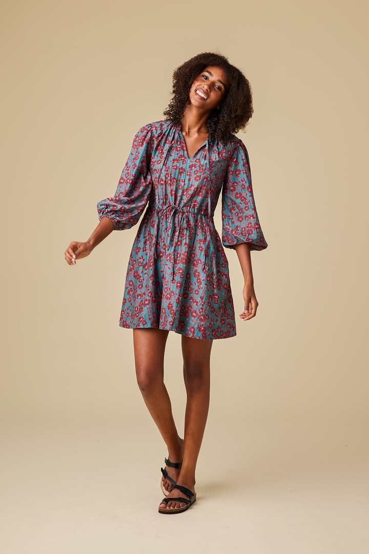 Mistral Chanderi Silk Mini Dress