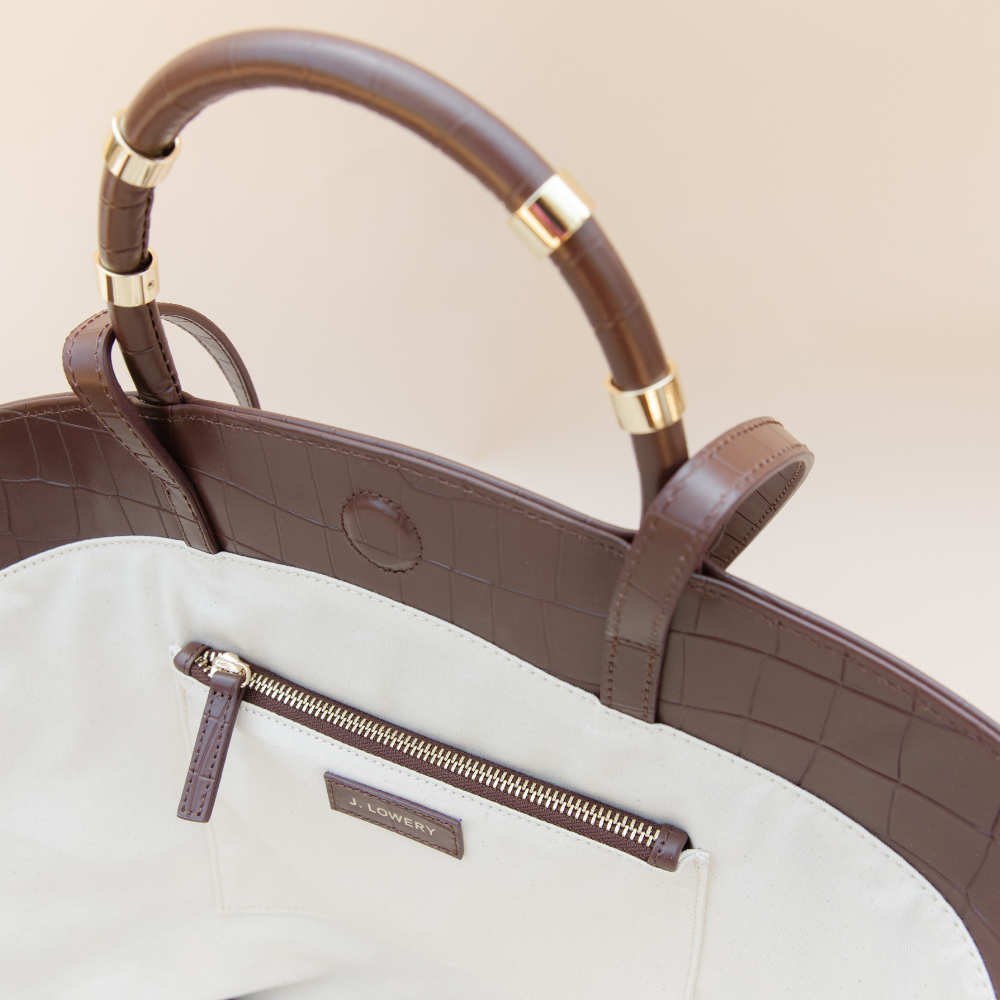 TOTE | Espresso Croc