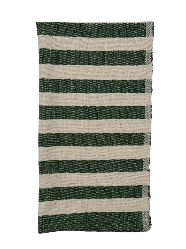 Olive Stripe Hand Towel