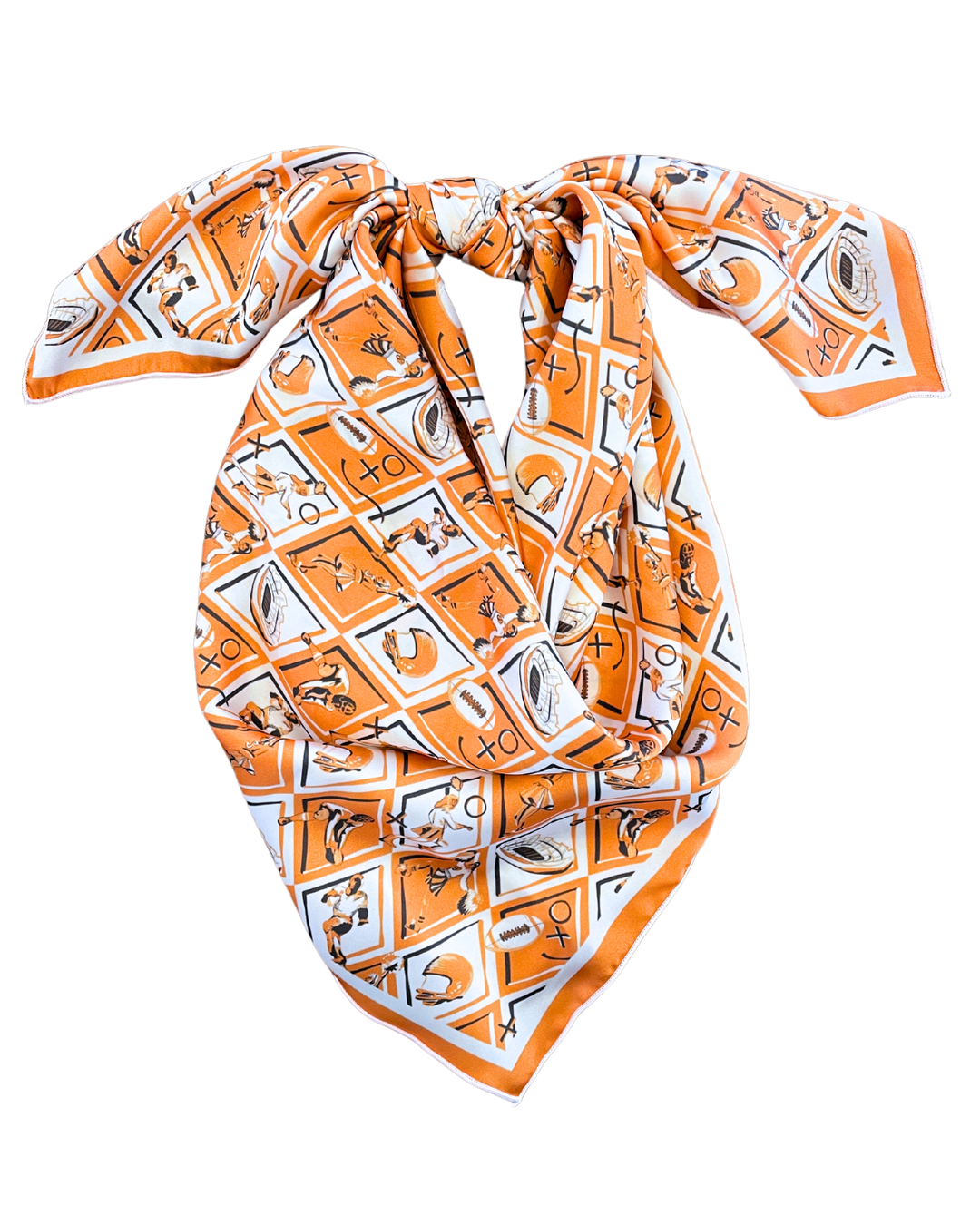 Orange + White + Grey Checkerboard Gameday