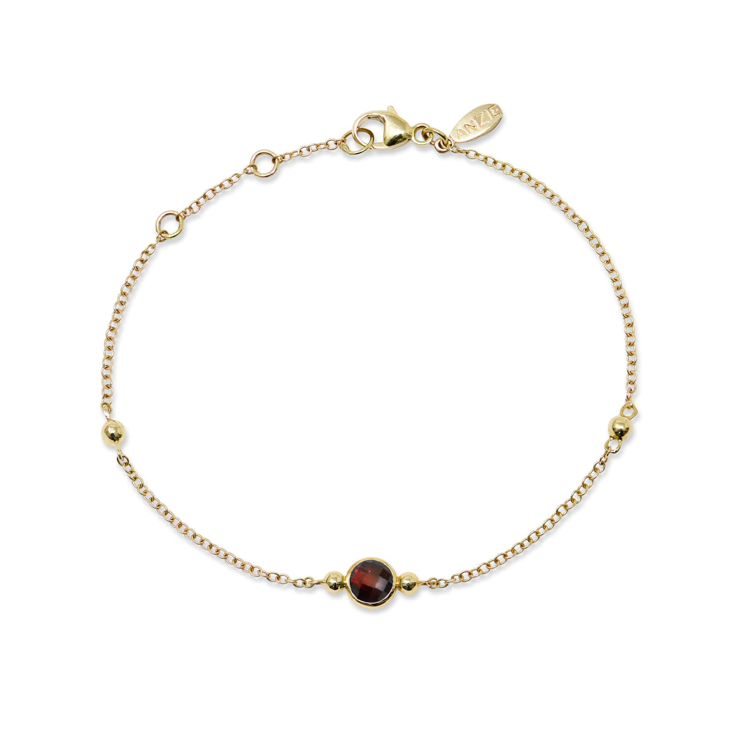 Bonheur Birthstone Bracelet Gold