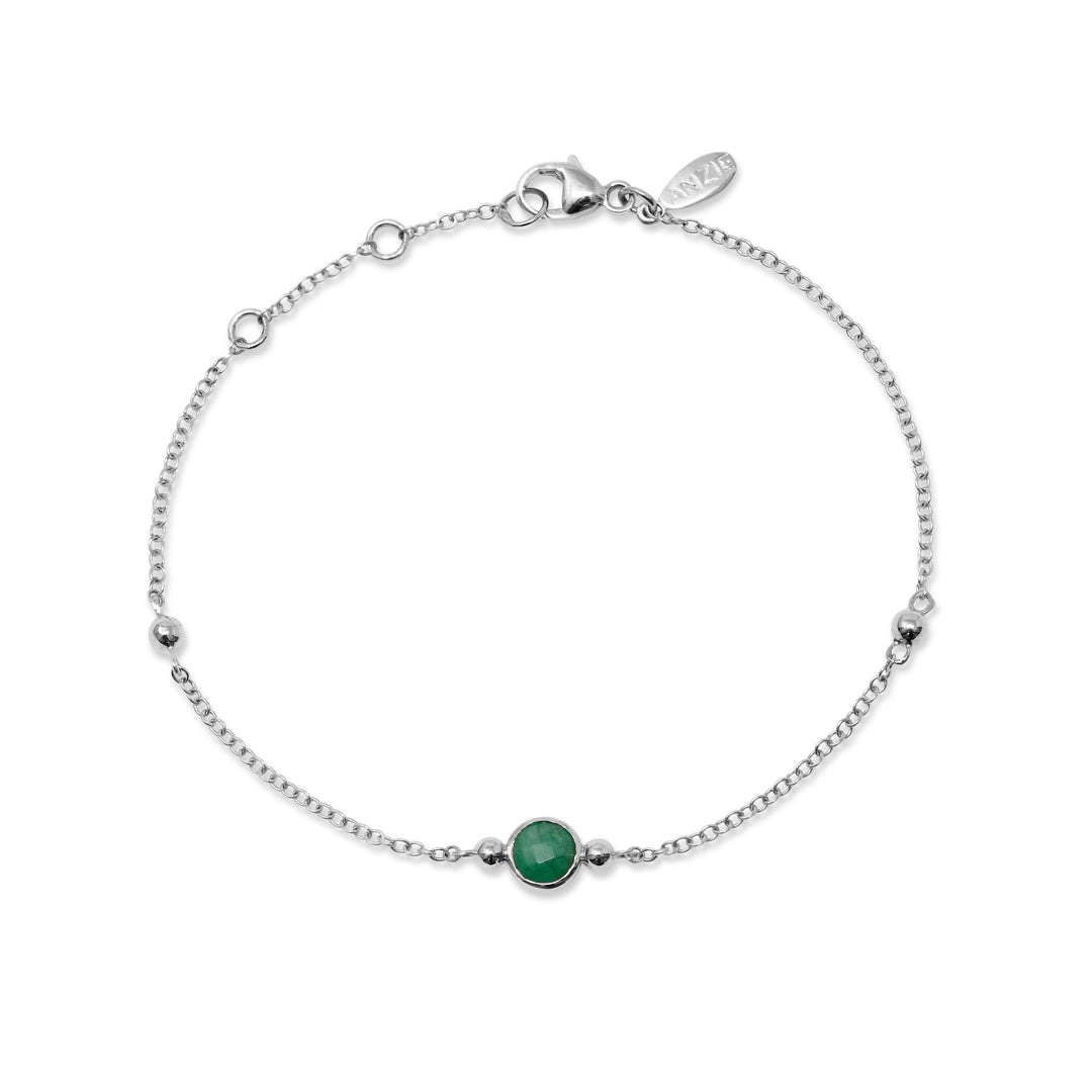 Bonheur Birthstone Bracelet Sterling Silver