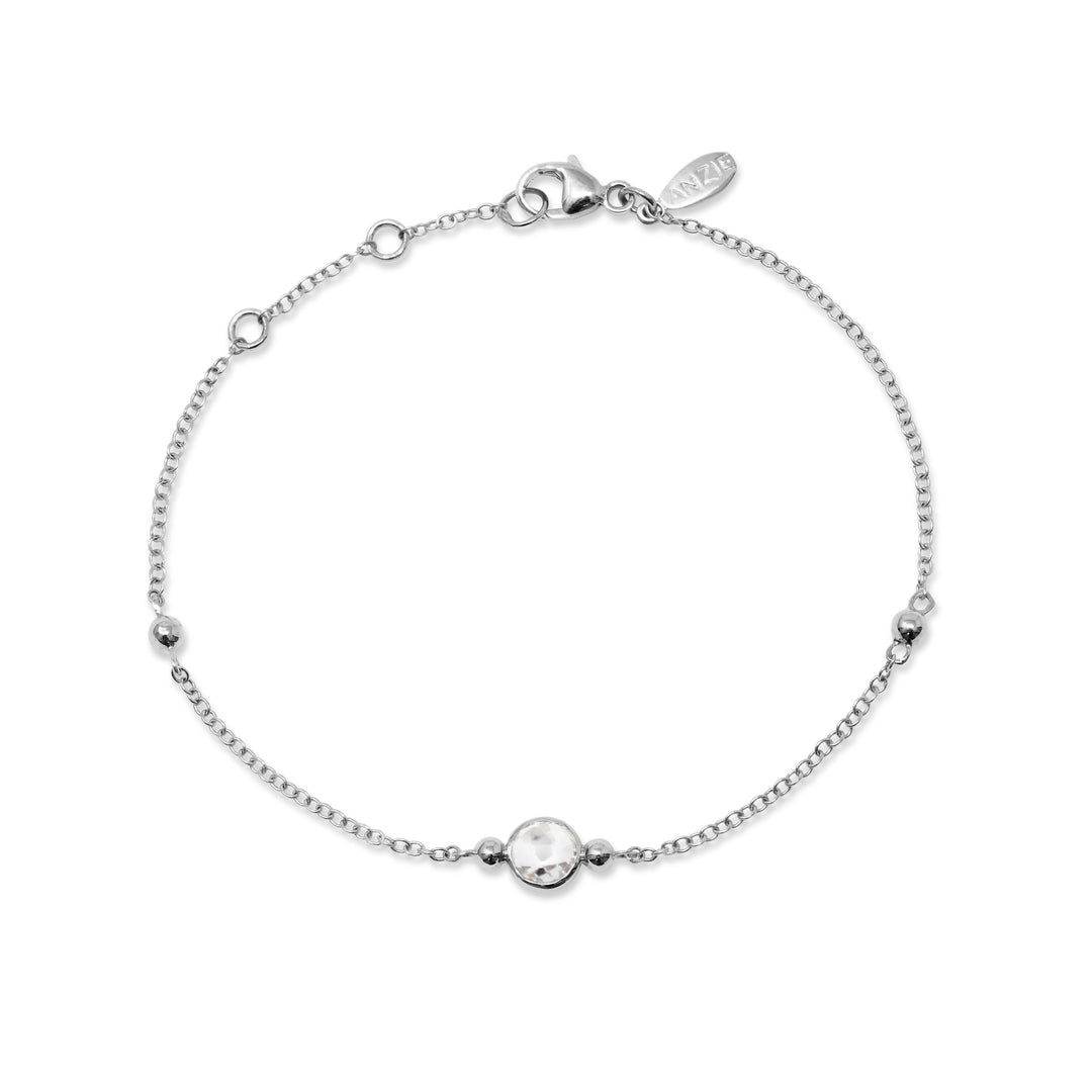 Bonheur Birthstone Bracelet Sterling Silver