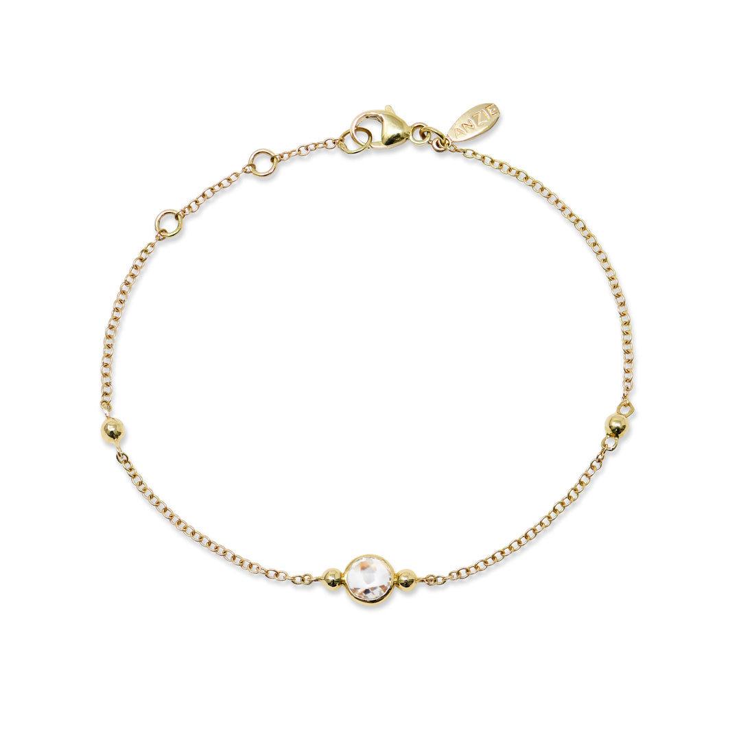 Bonheur Birthstone Bracelet Gold