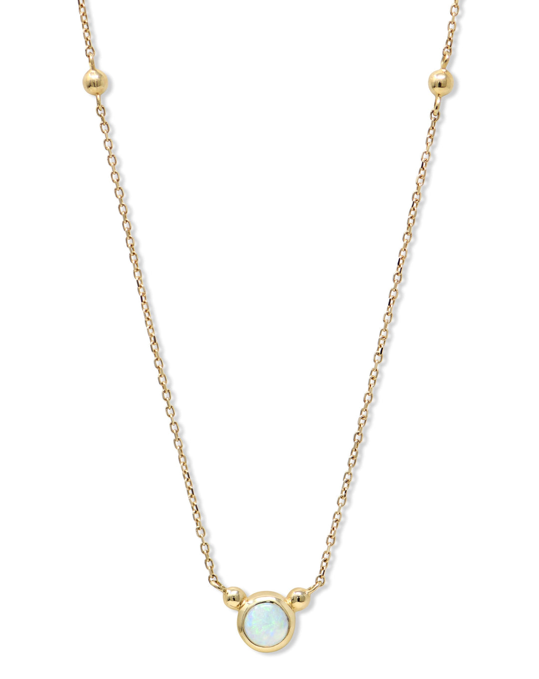 Bonheur Birthstone Necklace Gold