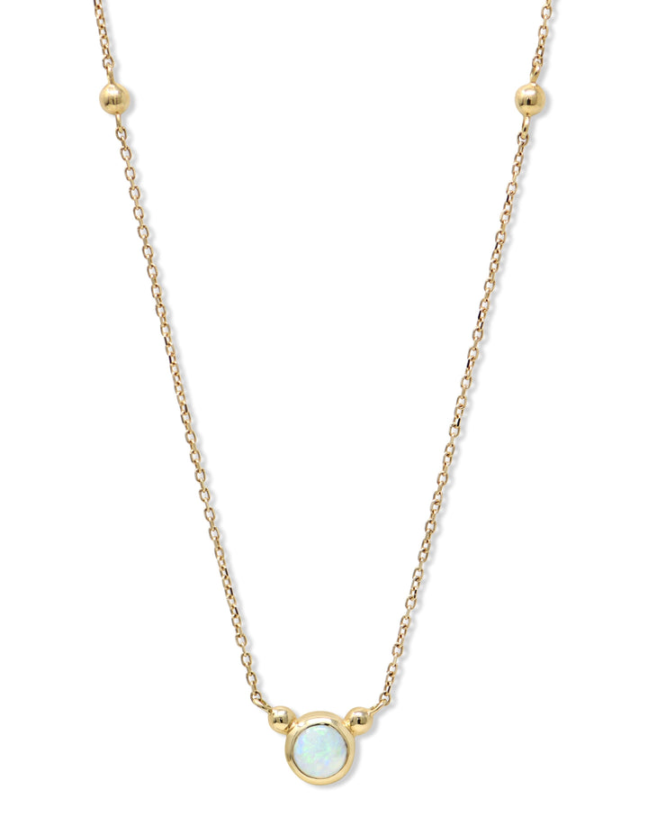 Bonheur Birthstone Necklace Gold