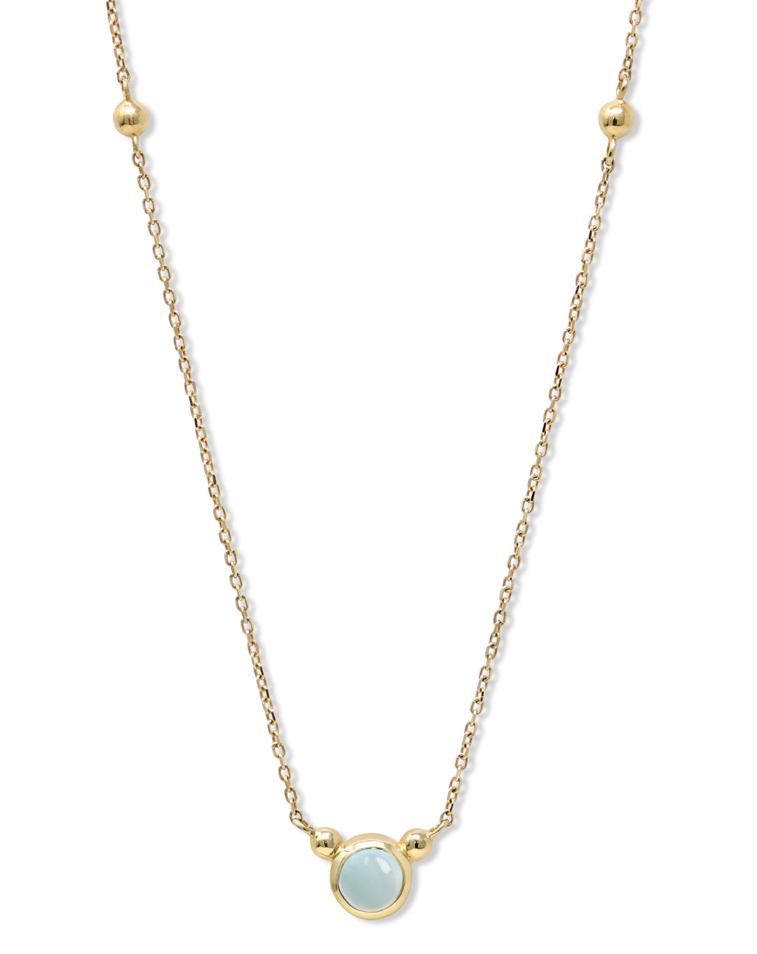 Bonheur Birthstone Necklace Gold