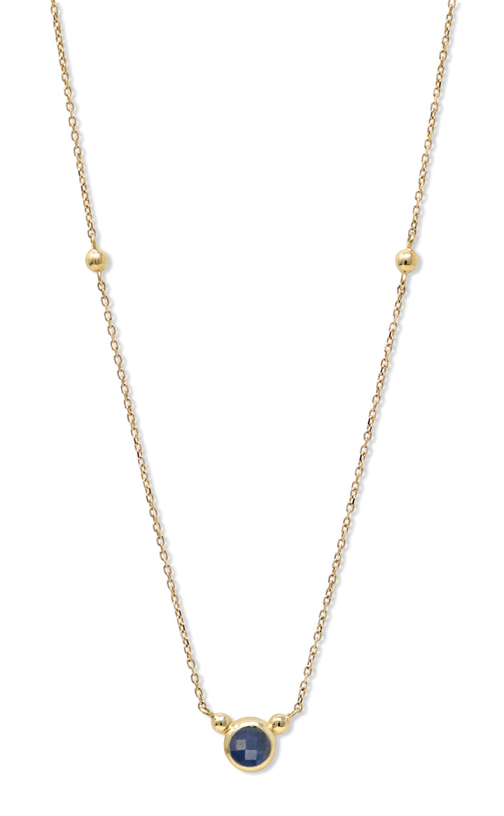 Bonheur Birthstone Necklace Gold