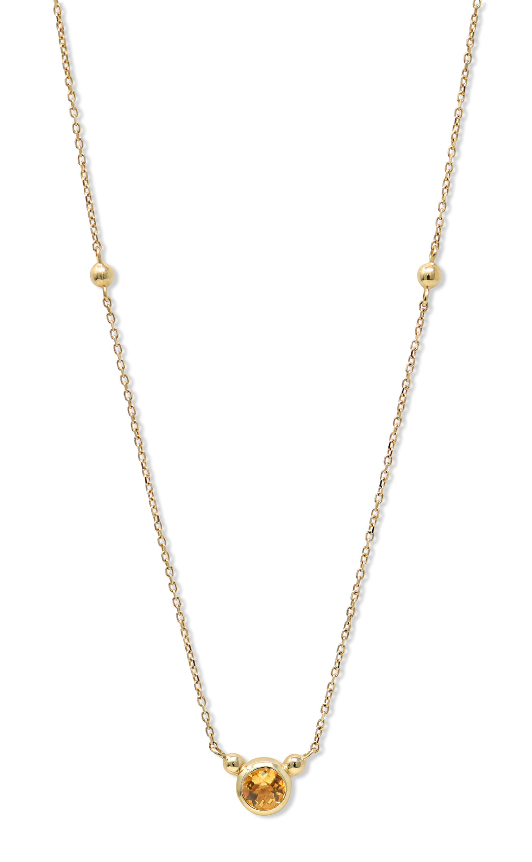 Bonheur Birthstone Necklace Gold