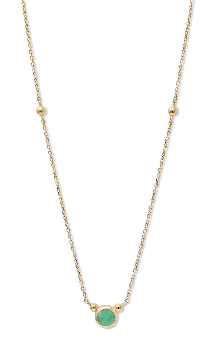 Bonheur Birthstone Necklace Gold