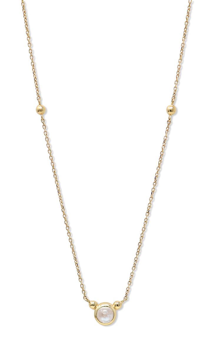 Bonheur Birthstone Necklace Gold