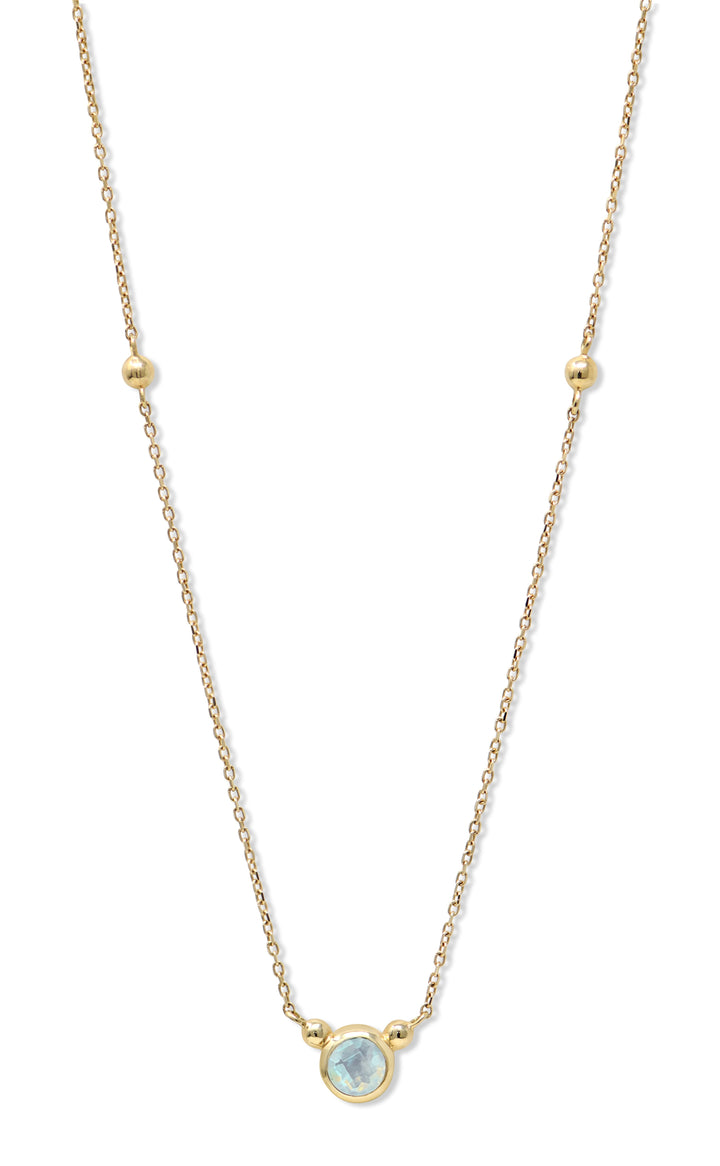 Bonheur Birthstone Necklace Gold