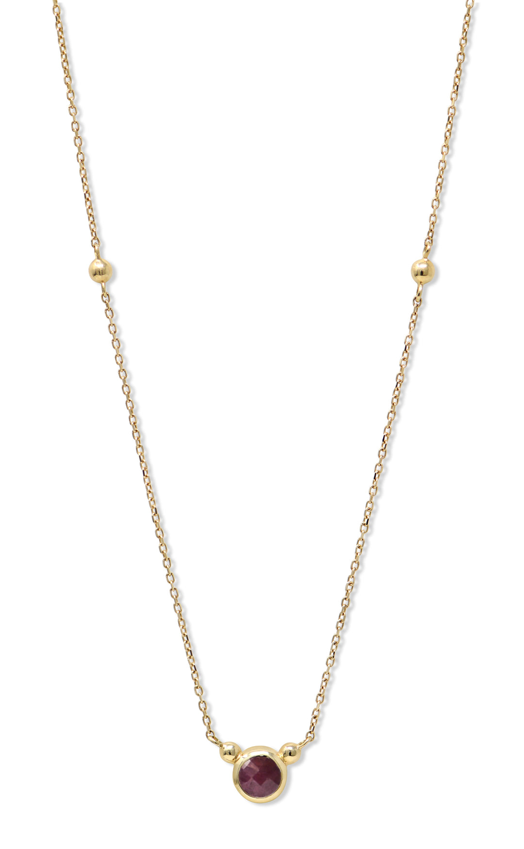 Bonheur Birthstone Necklace Gold