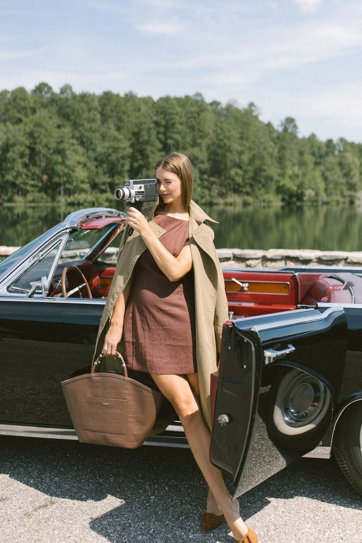 TOTE | Espresso Croc